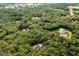 Aerial view of houses nestled in a lush, wooded area at 1750 Taylor Woods Rd, Deland, FL 32724