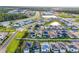 Aerial view of new homes and community amenities at 10355 Parkview Reserve Ln, Orlando, FL 32836