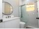 Modern bathroom with a frameless glass shower and updated vanity at 1361 Whitney Isles Dr, Windermere, FL 34786