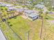 Aerial view of single Gathering home with large backyard, close to beach at 1232 Bel Aire Dr, Daytona Beach, FL 32118