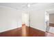 Hardwood floor bedroom with access to bathroom at 201 Tranquility Cv, Altamonte Springs, FL 32701