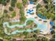 Aerial view of a relaxing lazy river pool at 5299 Wildwood Way, Davenport, FL 33837