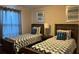 Bedroom with twin beds and teal bedding at 5299 Wildwood Way, Davenport, FL 33837