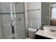 Bathroom with shower, toilet and vanity at 5299 Wildwood Way, Davenport, FL 33837