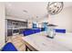 Modern kitchen with granite countertops and stainless steel appliances at 1233 Nelson Park Court, Poinciana, FL 34759