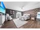 Spacious main bedroom with plush carpet and stylish decor at 1233 Nelson Park Court, Poinciana, FL 34759