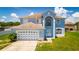 Stunning two-story home with a spacious lawn at 1233 Nelson Park Court, Poinciana, FL 34759