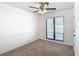 Bedroom with double door closet and ceiling fan at 601 Marlin Rd, Winter Springs, FL 32708