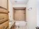 Clean bathroom with tub, shower, and granite countertop at 601 Marlin Rd, Winter Springs, FL 32708