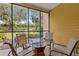 Relaxing screened patio with outdoor seating at 401 New Providence Promenade # 12401, Davenport, FL 33897