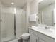 Clean bathroom with shower and vanity at 1505 Carey Palm Cir, Kissimmee, FL 34747