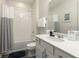 Clean bathroom with tub shower and vanity at 1505 Carey Palm Cir, Kissimmee, FL 34747
