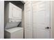Stackable washer and dryer in a closet at 8763 Worldquest Blvd # 5406, Orlando, FL 32821