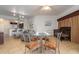 Dining area with crib and view of living room at 8763 Worldquest Blvd # 5406, Orlando, FL 32821