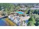 Community pool and beach volleyball court near the lake at 315 Lucaya Loop # 315, Davenport, FL 33897