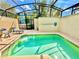 Private screened pool with lounge chairs at 4805 Clock Tower Dr, Kissimmee, FL 34746