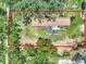 Overview of property and surrounding land at 1825 Ruby St, Lakeland, FL 33815