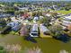 Community overview featuring a canal and several homes at 132 Meadow Blvd, Sanford, FL 32771
