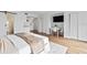 Bright bedroom with king-size bed, and a view at 6165 Carrier Dr # 1214, Orlando, FL 32819