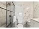 Clean bathroom with a walk-in shower at 6165 Carrier Dr # 1214, Orlando, FL 32819