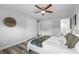 Bright bedroom with ceiling fan and double closets at 274 N Ranger Blvd, Winter Park, FL 32792