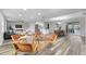 Open concept living room with modern furniture and a view of the kitchen at 274 N Ranger Blvd, Winter Park, FL 32792