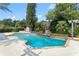Refreshing pool and spa area with lush landscaping at 515 N Boyd St, Winter Garden, FL 34787