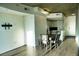 Dining area with dark wood table and chairs near kitchen at 155 S Court Ave # 2310, Orlando, FL 32801