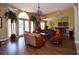 Community clubhouse with comfortable seating and a kitchenette at 618 Brunello Dr, Davenport, FL 33897