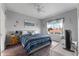 Comfortable main bedroom with a king-size bed and tv at 618 Brunello Dr, Davenport, FL 33897