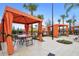 Community cabanas with shaded seating near playground at 7143 Oakmoss Loop, Davenport, FL 33837