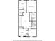 Two-story floor plan with three bedrooms and three baths at 2015 Majorca Drive, Kissimmee, FL 34747