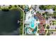 Community pool with waterslide and other amenities at 2015 Majorca Drive, Kissimmee, FL 34747