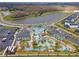 Community pool with lazy river, waterslide and a clubhouse at 4637 Target Blvd, Kissimmee, FL 34746
