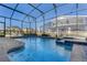 Enjoy this refreshing pool and spa with a screened enclosure at 4637 Target Blvd, Kissimmee, FL 34746