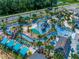 Aerial view of resort-style lazy river water park at 4637 Target Blvd, Kissimmee, FL 34746