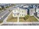 Modern townhome with a walkway and landscaping at 4637 Target Blvd, Kissimmee, FL 34746