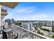 Enjoy breathtaking city views from this spacious balcony at 155 S Court Ave # 2503, Orlando, FL 32801
