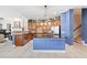 Updated kitchen with stainless steel appliances and island at 25515 Hawks Run Ln, Sorrento, FL 32776