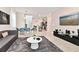 Open concept living area with kitchen, dining and living room furniture visible at 7252 Oakmoss Loop, Davenport, FL 33837