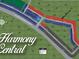 Harmony Central plot map showing lot sizes and locations at 4410 Sagefield Dr, St Cloud, FL 34773