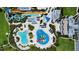 Aerial view of a resort-style water park at 601 Lasso Dr, Kissimmee, FL 34747