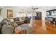Bright living room featuring hardwood floors and comfortable seating at 4600 Nebraska Ave, Sanford, FL 32771