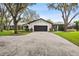 House exterior with a modern garage door and landscaping at 4600 Nebraska Ave, Sanford, FL 32771