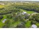 Aerial view showcasing a sprawling estate with a pond and extensive green space at 4600 Nebraska Ave, Sanford, FL 32771