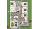 3-bedroom, 2-bathroom split floor plan with 2-car garage at 2659 Trafalgar Blvd, Kissimmee, FL 34758