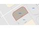 Plot map highlighting the dimensions of a vacant lot at 2659 Trafalgar Blvd, Kissimmee, FL 34758