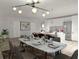 Modern kitchen with island, stainless steel appliances, and ample counter space at 2663 Trafalgar Blvd, Kissimmee, FL 34758