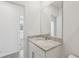 Small bathroom with vanity and granite countertop at 2727 Virginia Pine Dr, Bartow, FL 33830