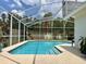 Inviting screened pool with ample deck space at 5135 Warrior Ln, Kissimmee, FL 34746